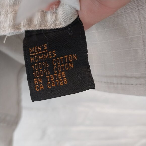 Browning Hunting Shirt Mens XL 16 Beige Padded Vented Shooting Ripstop Budweiser - Picture 14 of 14